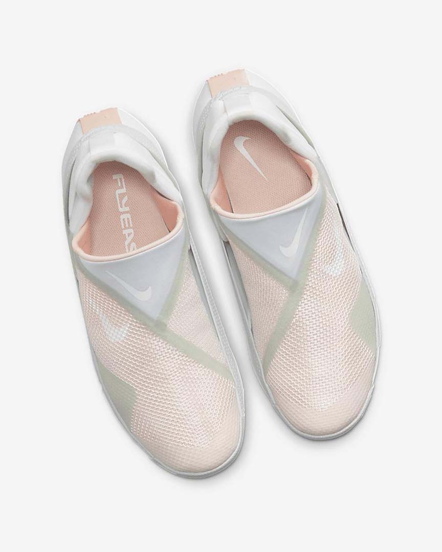 White / Orange / White Nike Go FlyEase Women's Sneakers | CA_1131