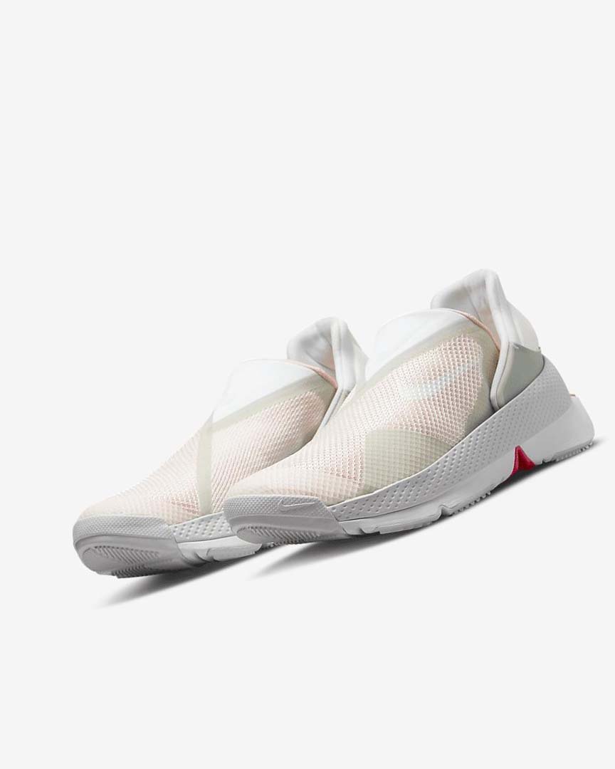White / Orange / White Nike Go FlyEase Women's Sneakers | CA_1131