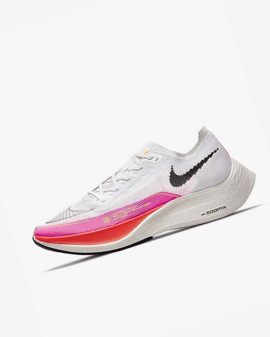 White / Pink / Black Nike ZoomX Vaporfly Next% 2 Men\'s Running Shoes | CA_2432