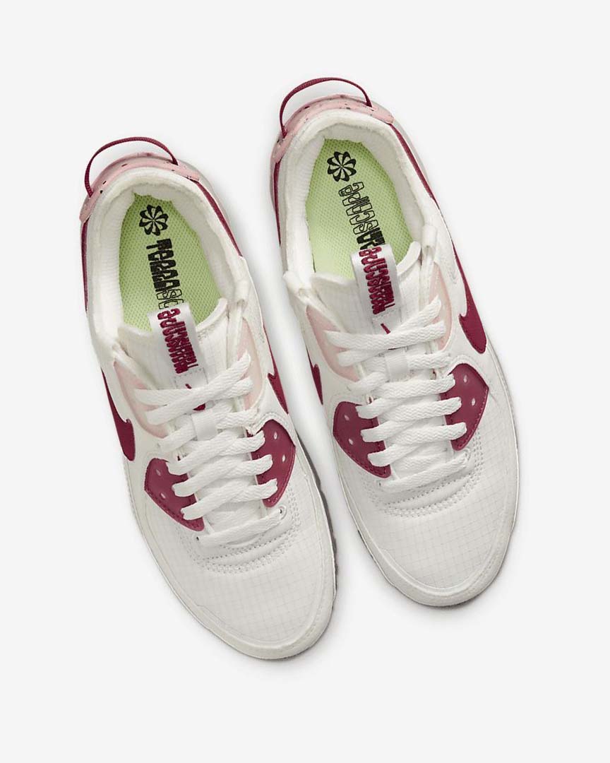 White / Pink / Burgundy Nike Air Max Terrascape 90 Women's Sneakers | CA_3173