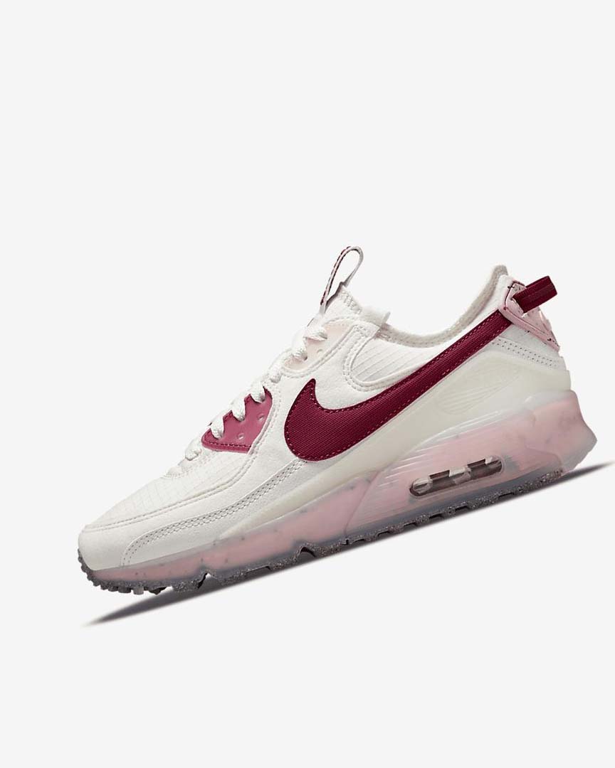White / Pink / Burgundy Nike Air Max Terrascape 90 Women\'s Sneakers | CA_3173