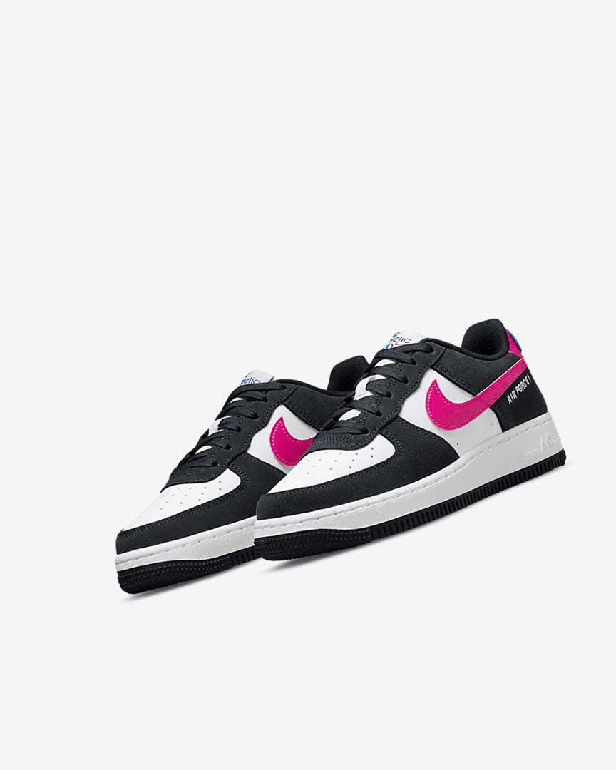 White / Pink Nike Air Force 1 LV8 Boys' Sneakers | CA_2853