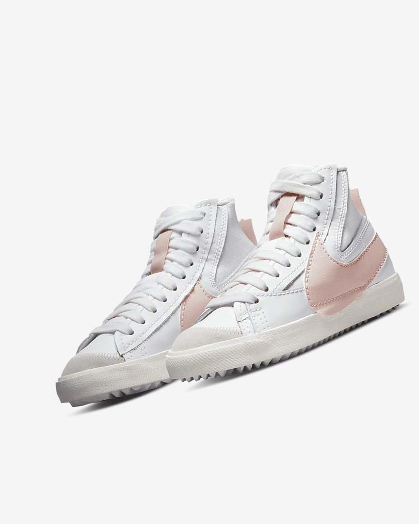 White / Pink Nike Blazer Mid '77 Jumbo Women's Sneakers | CA_5173