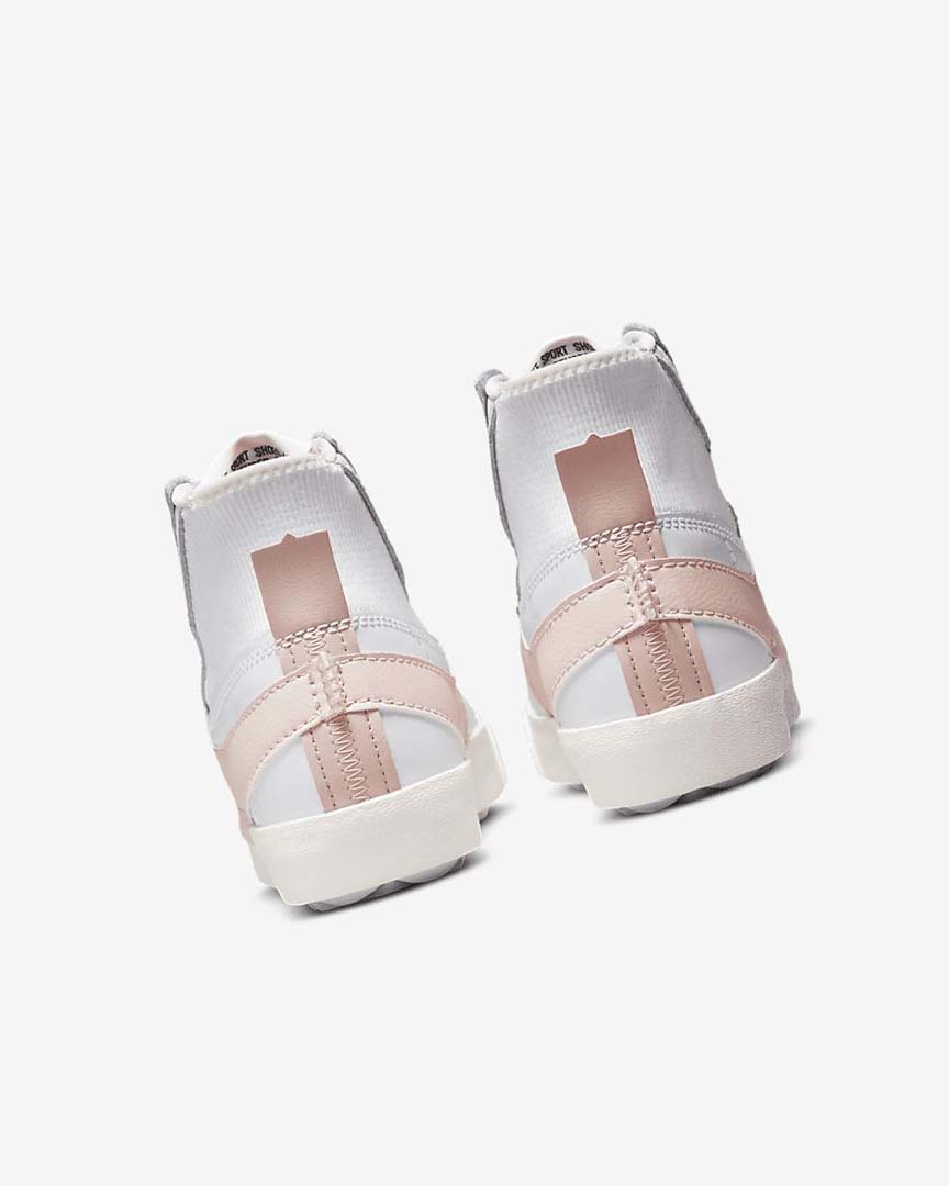 White / Pink Nike Blazer Mid '77 Jumbo Women's Sneakers | CA_5173