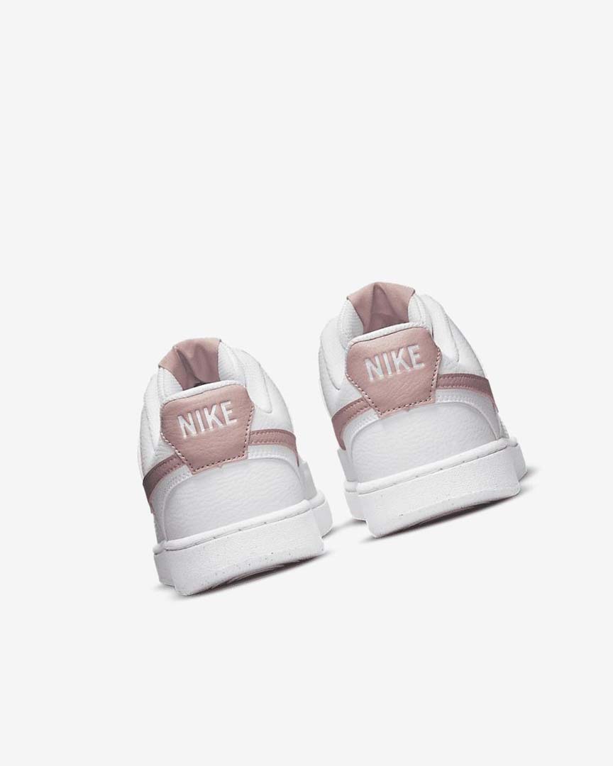 White / Pink Nike Court Vision Low Next Nature Women's Sneakers | CA_4529