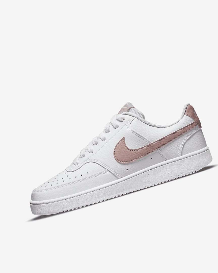 White / Pink Nike Court Vision Low Next Nature Women\'s Sneakers | CA_4529