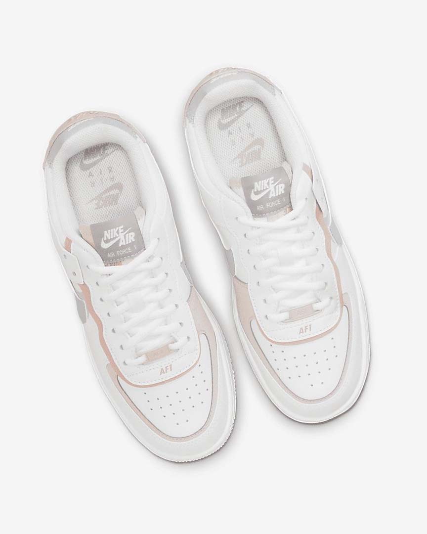 White / Pink / Rose / Grey Nike Air Force 1 Shadow Women's Sneakers | CA_2364