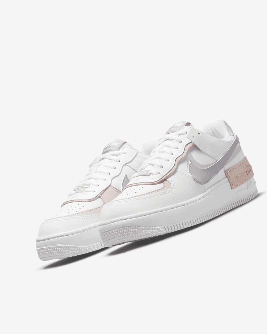 White / Pink / Rose / Grey Nike Air Force 1 Shadow Women's Sneakers | CA_2364