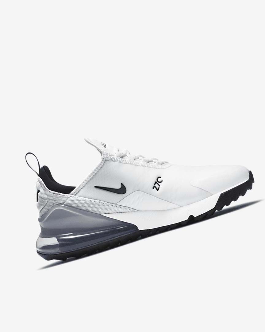 White / Platinum / Black Nike Air Max 270 G Women's Golf Shoes | CA_2596