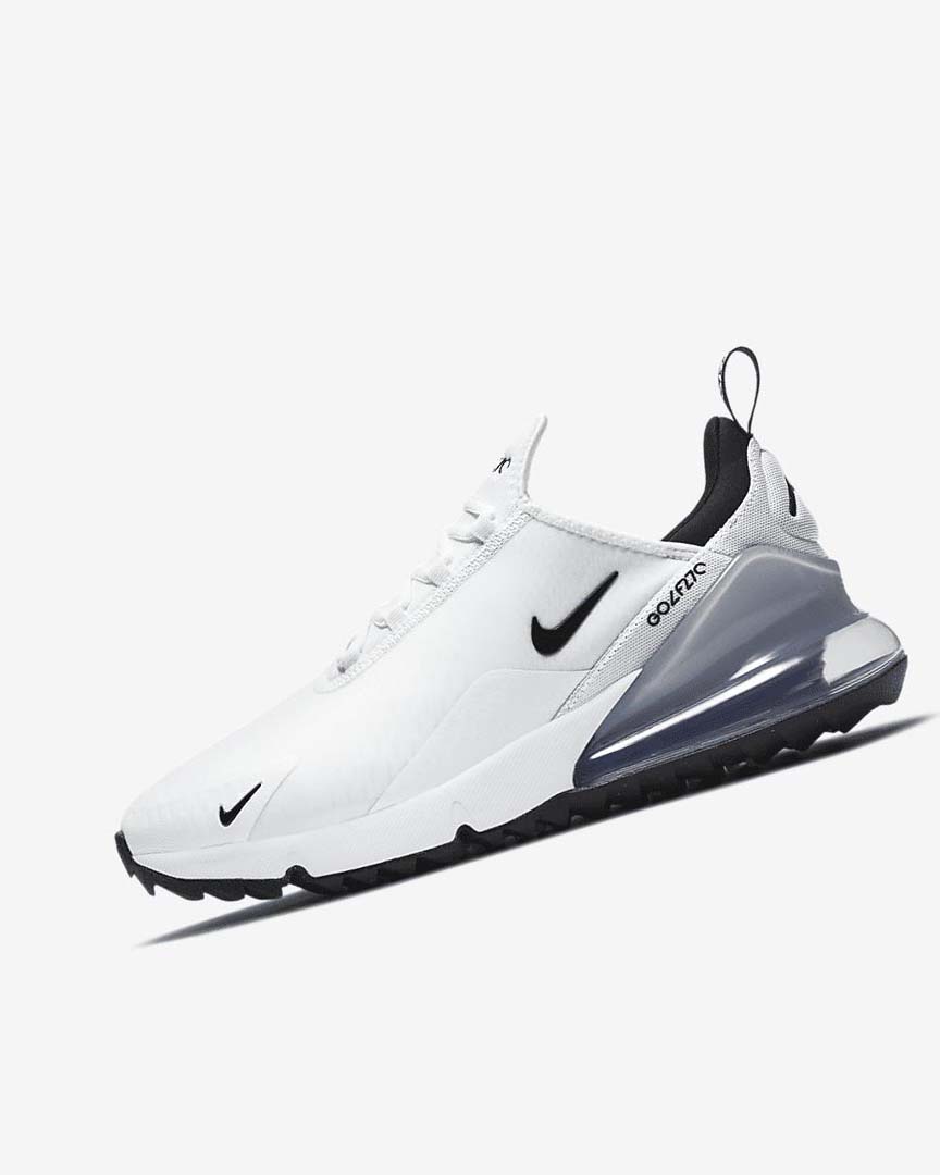White / Platinum / Black Nike Air Max 270 G Women\'s Golf Shoes | CA_2596