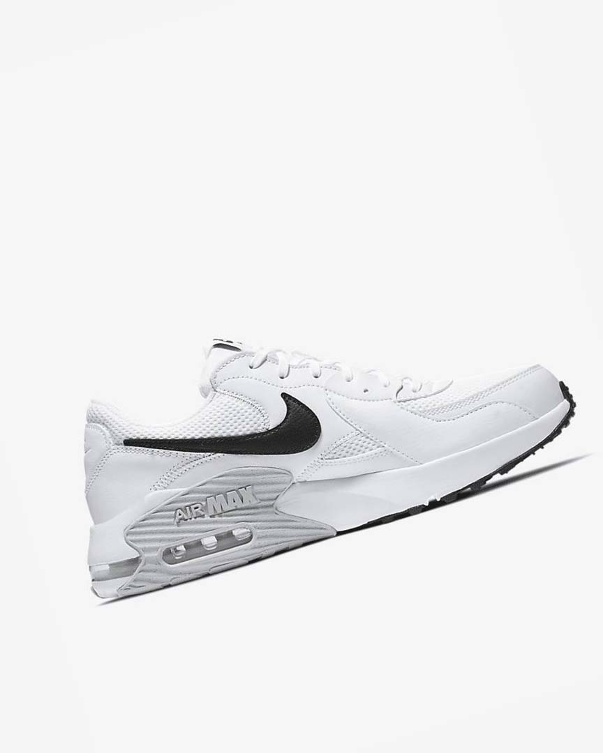 White / Platinum / Black Nike Air Max Excee Men's Sneakers | CA_5391