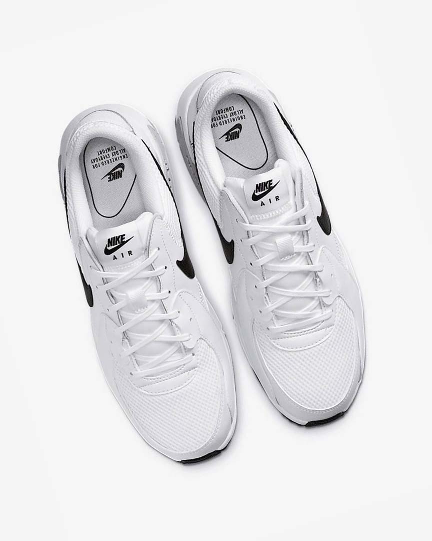 White / Platinum / Black Nike Air Max Excee Men's Sneakers | CA_5391