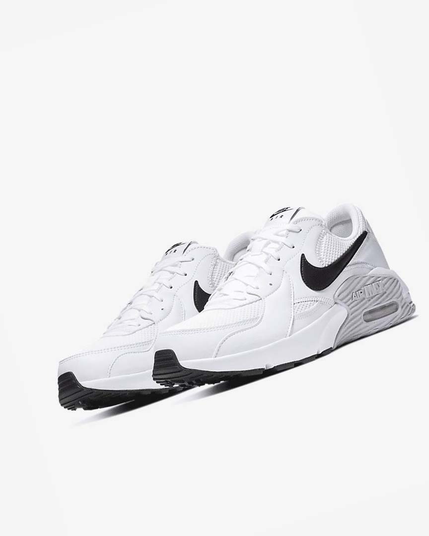 White / Platinum / Black Nike Air Max Excee Men's Sneakers | CA_5391