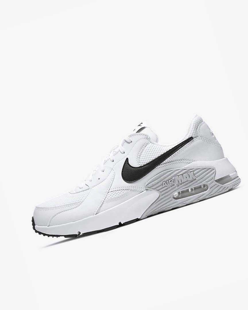 White / Platinum / Black Nike Air Max Excee Men\'s Sneakers | CA_5391