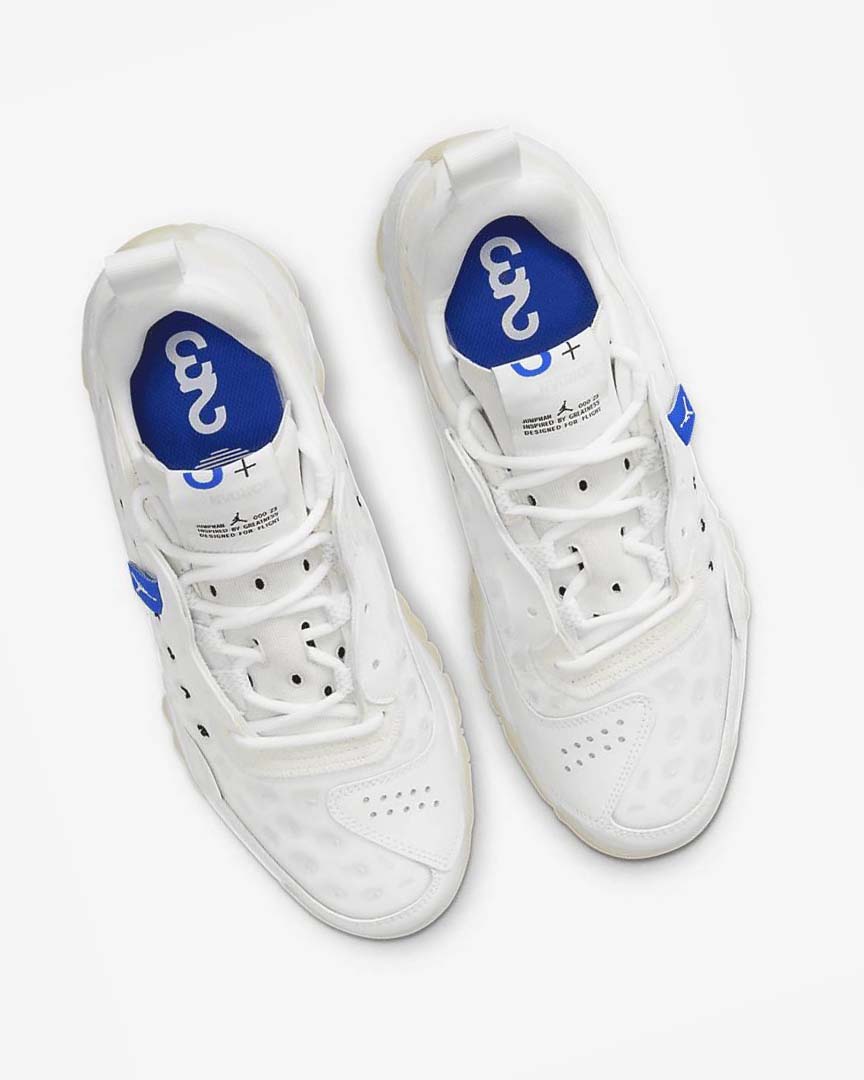 White / Platinum / Black Nike Jordan Delta 2 Men's Basketball Shoes | CA_2498