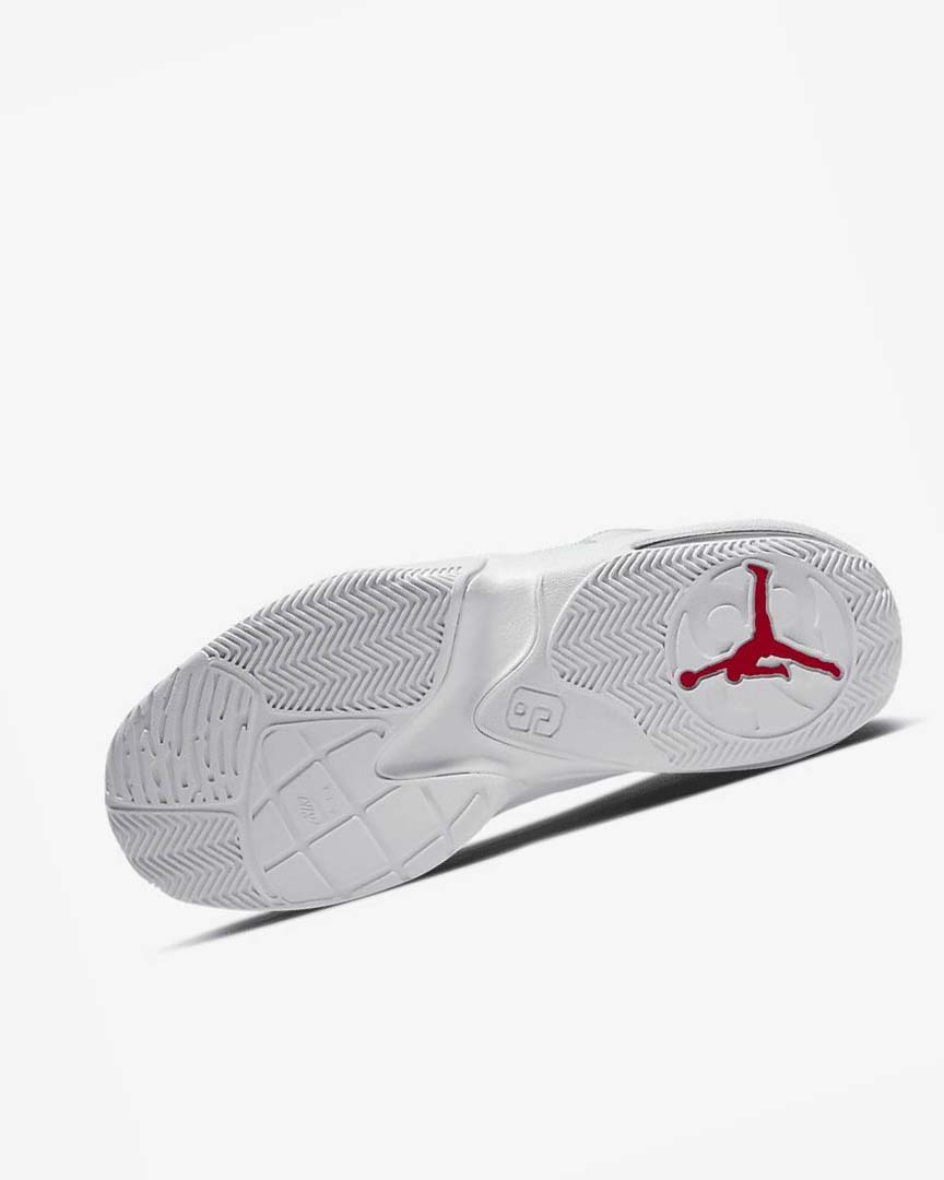 White / Platinum / Black / Red Nike Jordan Max Aura 3 Men's Basketball Shoes | CA_3274