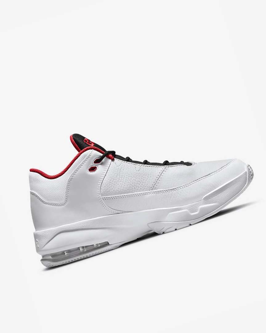 White / Platinum / Black / Red Nike Jordan Max Aura 3 Men's Basketball Shoes | CA_3274