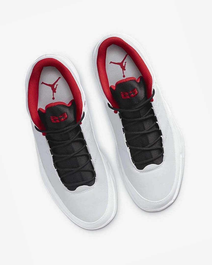 White / Platinum / Black / Red Nike Jordan Max Aura 3 Men's Basketball Shoes | CA_3274