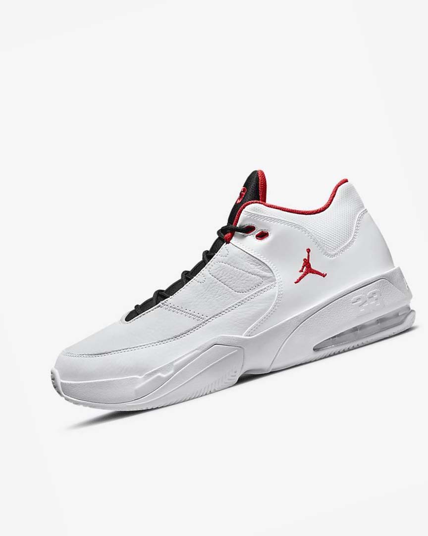 White / Platinum / Black / Red Nike Jordan Max Aura 3 Men\'s Basketball Shoes | CA_3274