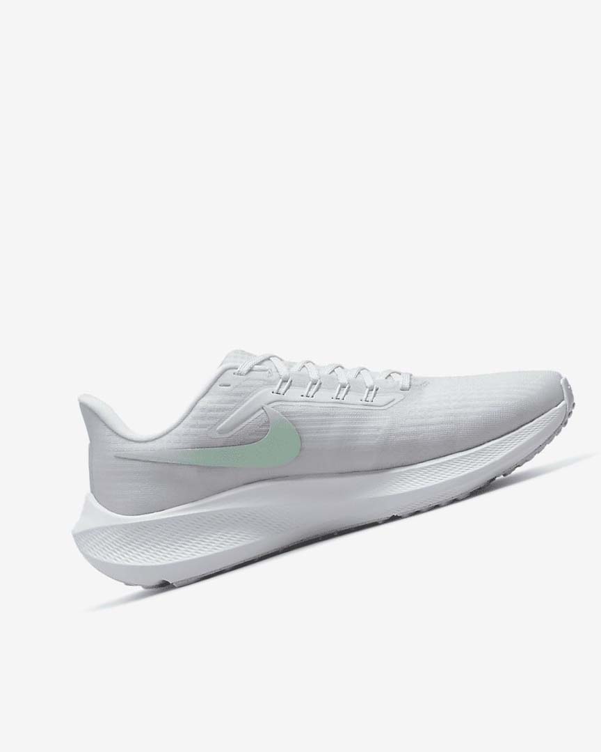 White / Platinum / Green / Mint Nike Air Zoom Pegasus 39 Women's Running Shoes | CA_5063