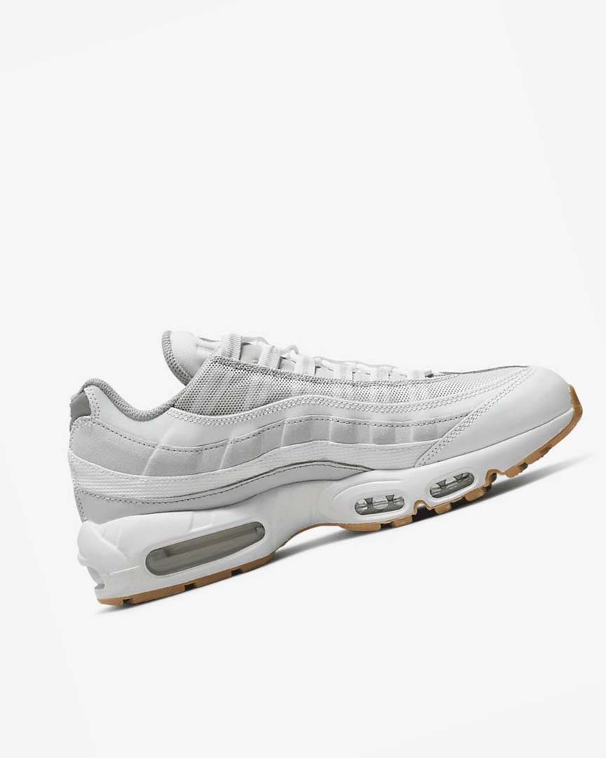 White / Platinum / Grey / Deep Yellow Nike Air Max 95 Men's Casual Shoes | CA_4915