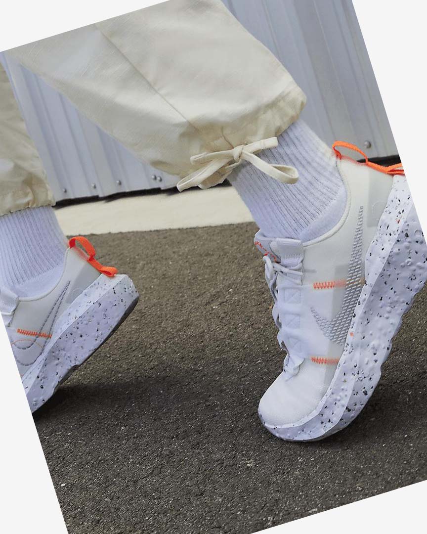 White / Platinum / Grey Nike Crater Impact Women's Sneakers | CA_3011