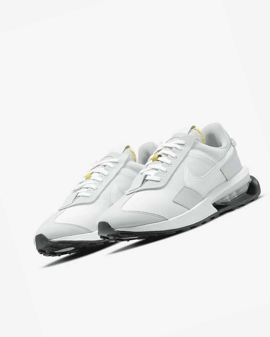 White / Platinum / Grey / White Nike Air Max Pre-Day Men's Sneakers | CA_5205