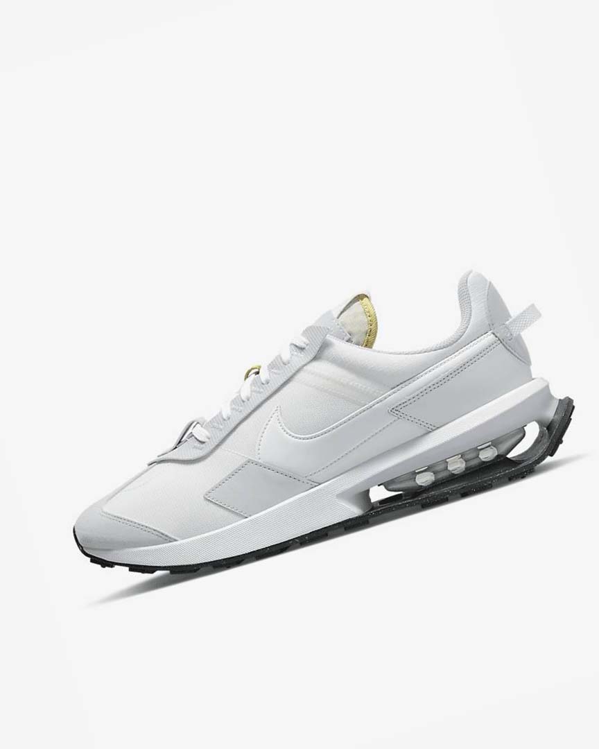 White / Platinum / Grey / White Nike Air Max Pre-Day Men\'s Sneakers | CA_5205
