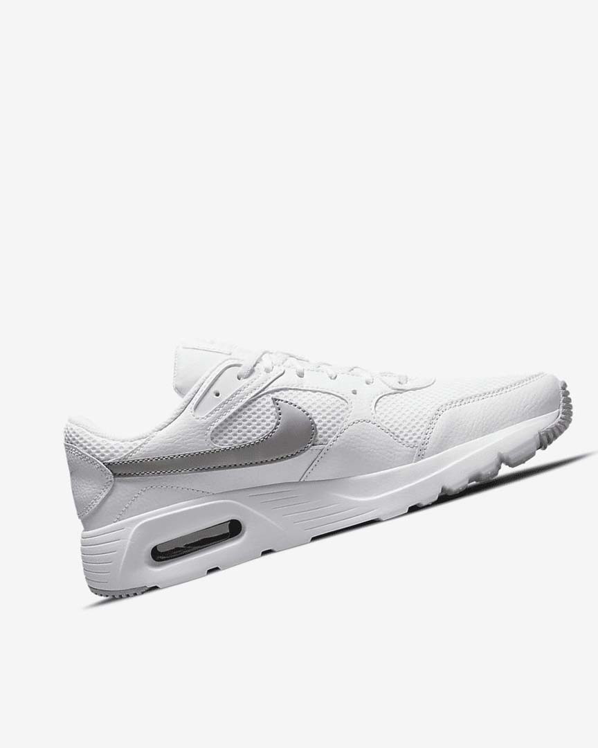 White / Platinum / Metal Platinum Nike Air Max SC Women's Sneakers | CA_4603