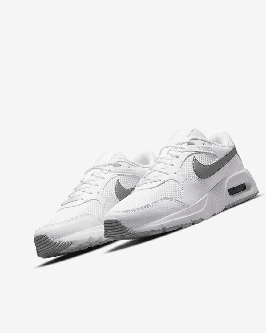 White / Platinum / Metal Platinum Nike Air Max SC Women's Sneakers | CA_4603