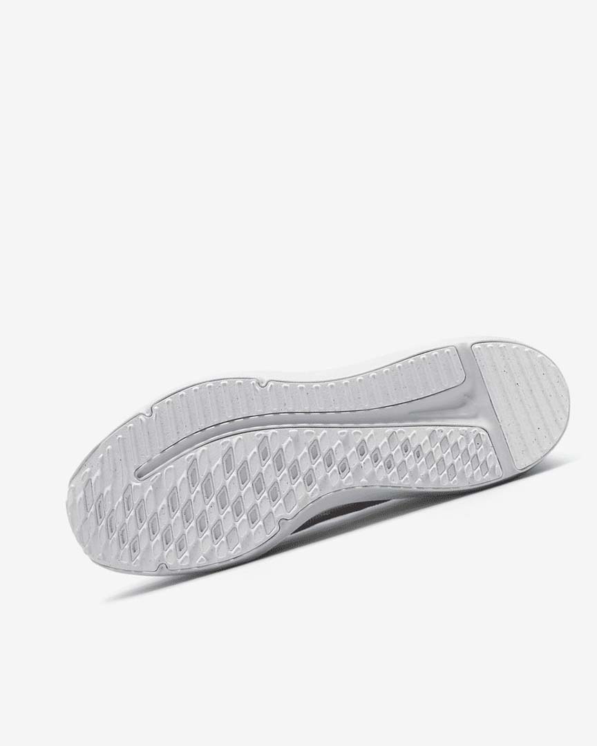 White / Platinum / Metal Silver Nike Downshifter 12 Women's Running Shoes | CA_4570
