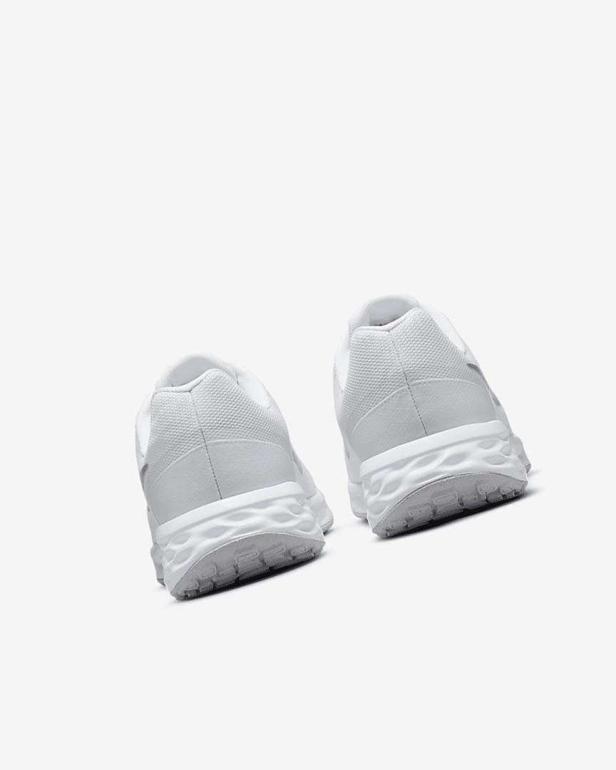White / Platinum / Metal Silver Nike Revolution 6 Next Nature Women's Running Shoes | CA_5601