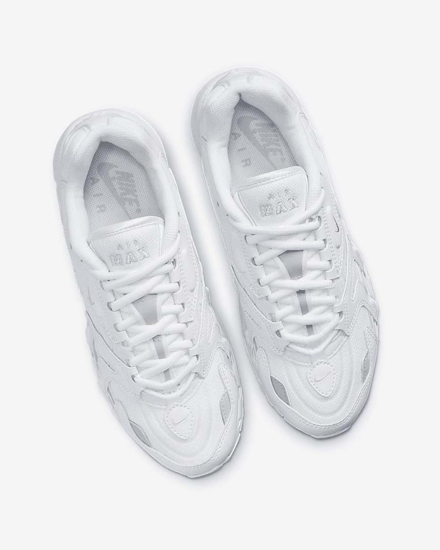 White / Platinum / Metal Silver / White Nike Air Max 96 2 Women's Sneakers | CA_3146