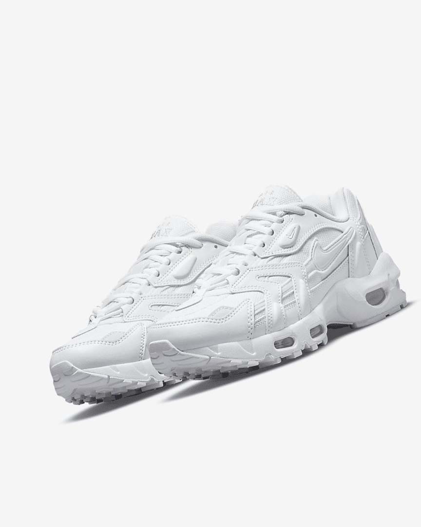 White / Platinum / Metal Silver / White Nike Air Max 96 2 Women's Sneakers | CA_3146
