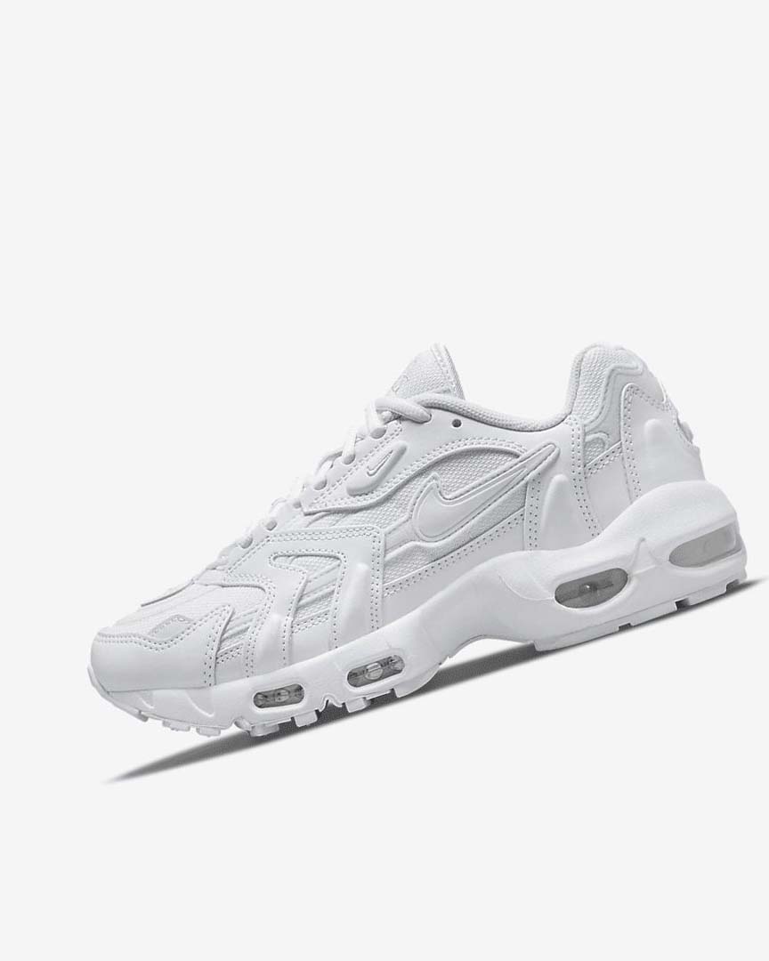 White / Platinum / Metal Silver / White Nike Air Max 96 2 Women\'s Sneakers | CA_3146