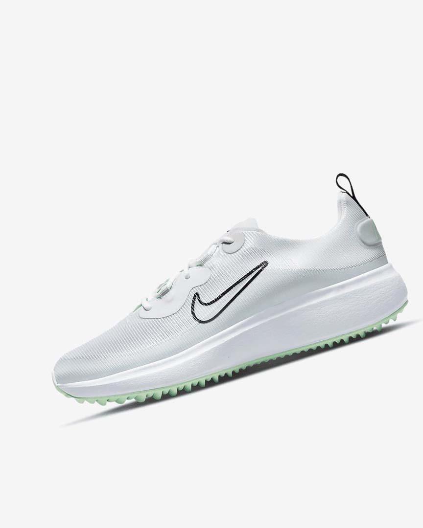 White / Platinum / Mint / Black Nike Ace Summerlite Women\'s Golf Shoes | CA_4601