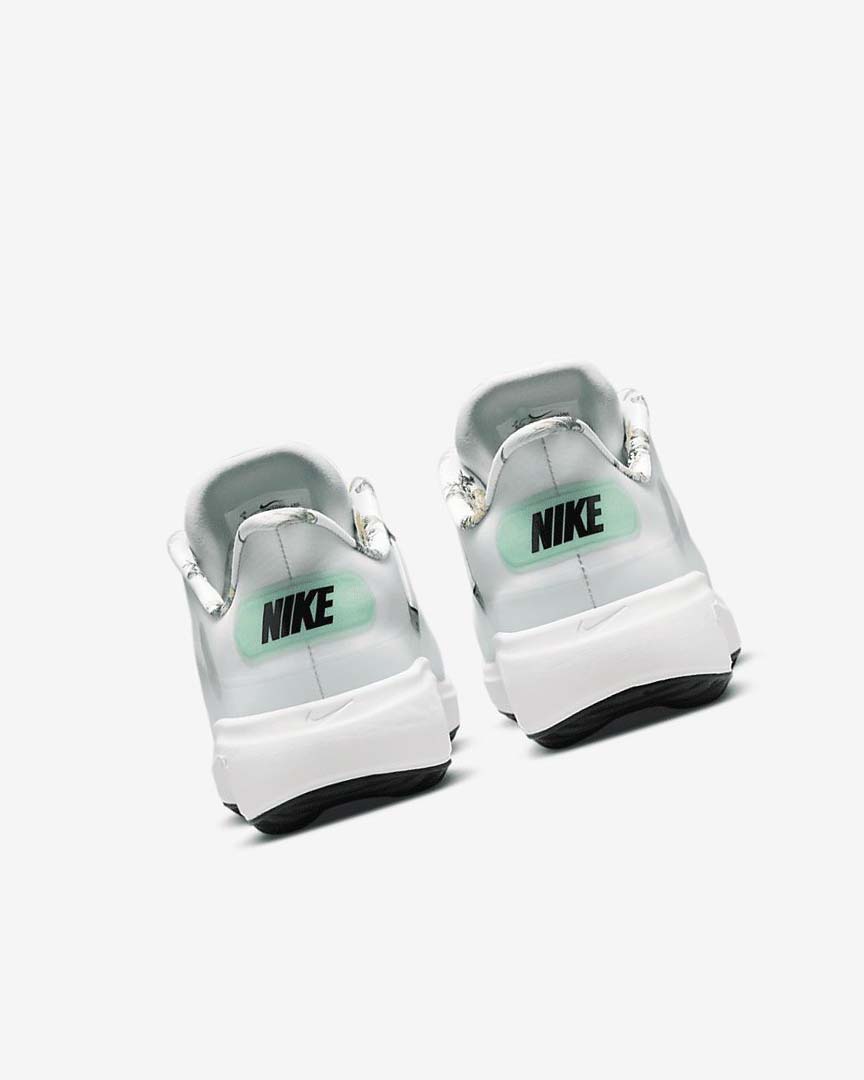 White / Platinum / Mint / Black Nike React Ace Tour Women's Golf Shoes | CA_5450