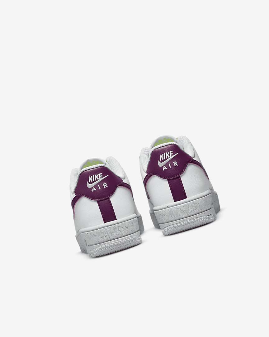 White / Platinum Nike Air Force 1 Crater Next Nature Boys' Sneakers | CA_2740