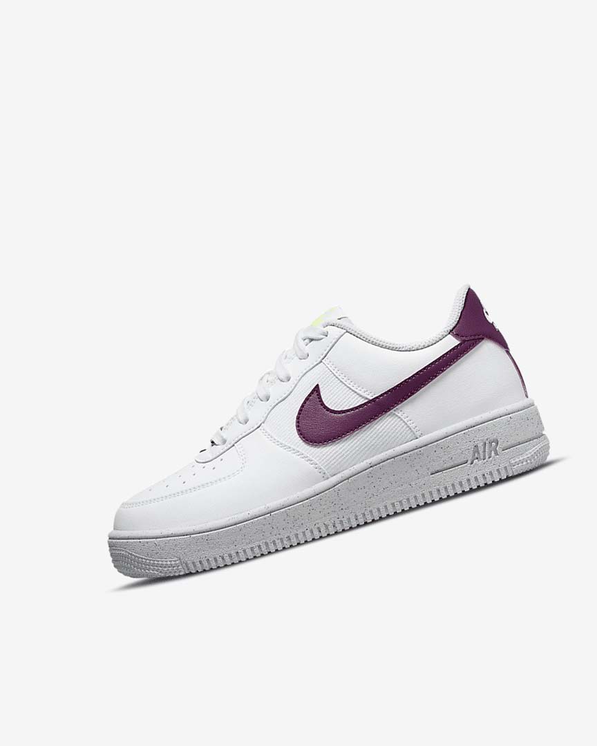 White / Platinum Nike Air Force 1 Crater Next Nature Boys\' Sneakers | CA_2740