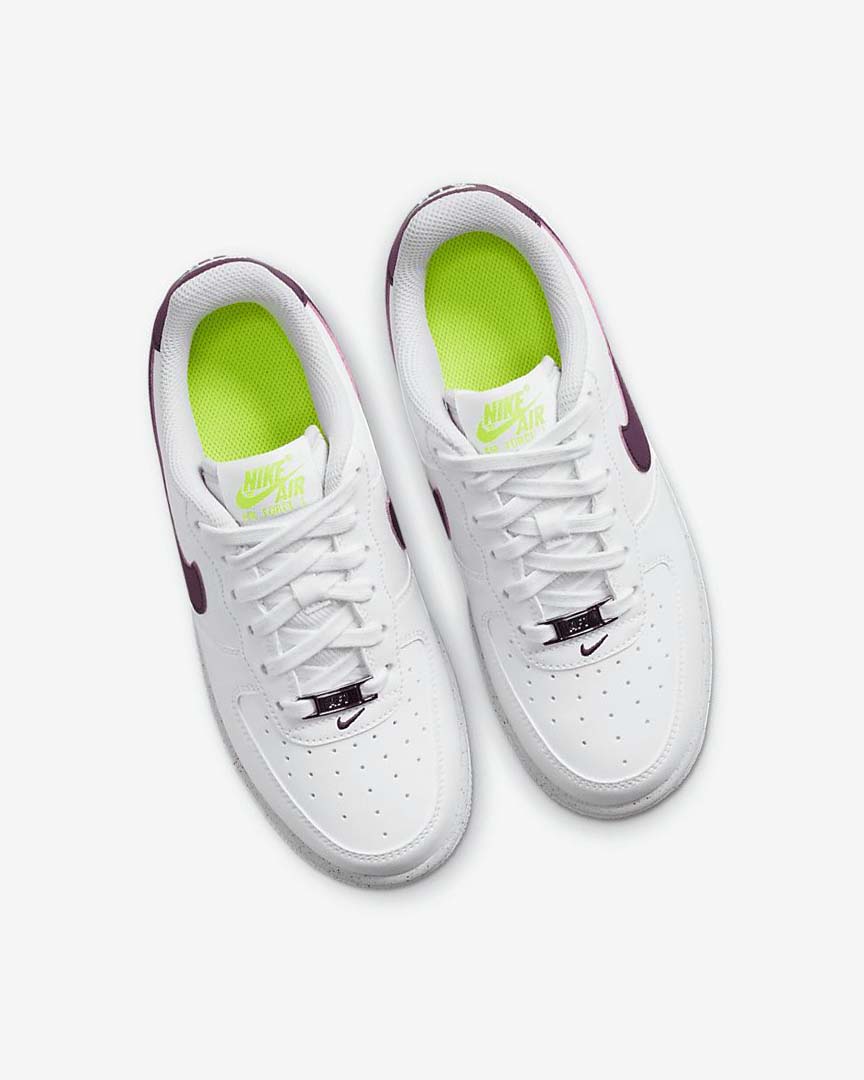 White / Platinum Nike Air Force 1 Crater Next Nature Girls' Sneakers | CA_3115