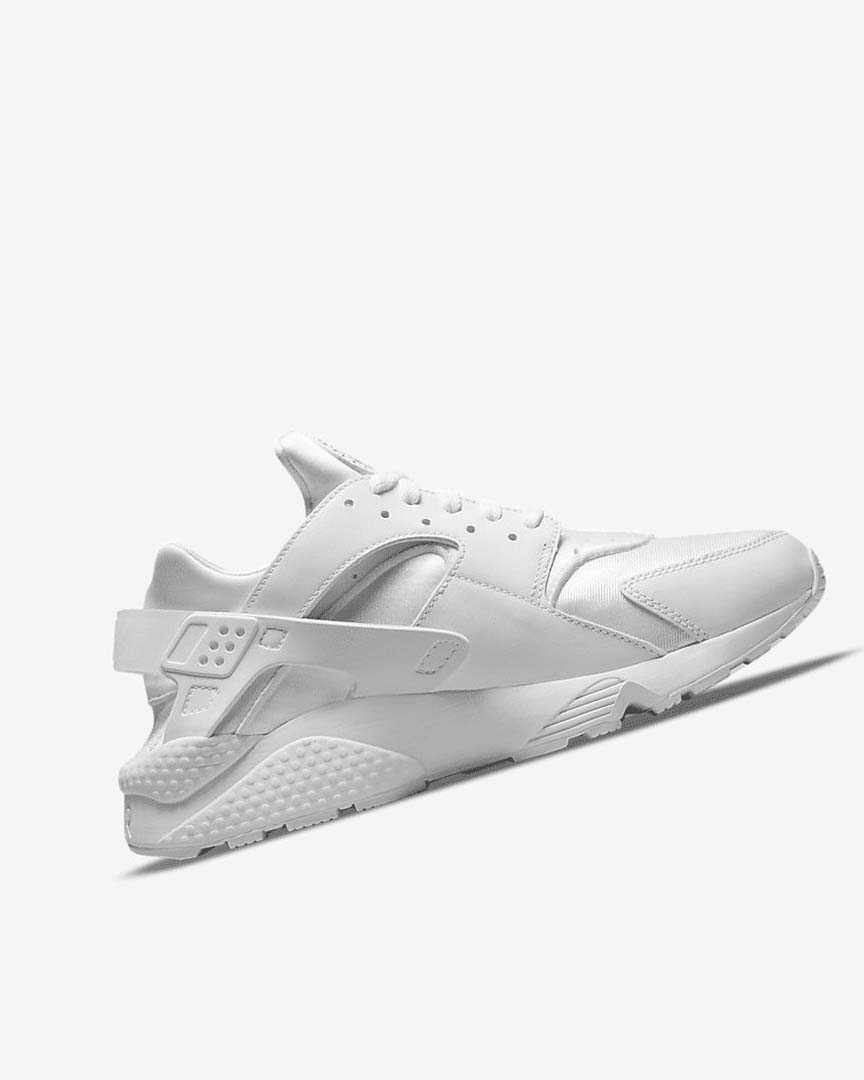 White / Platinum Nike Air Huarache Men's Sneakers | CA_2772