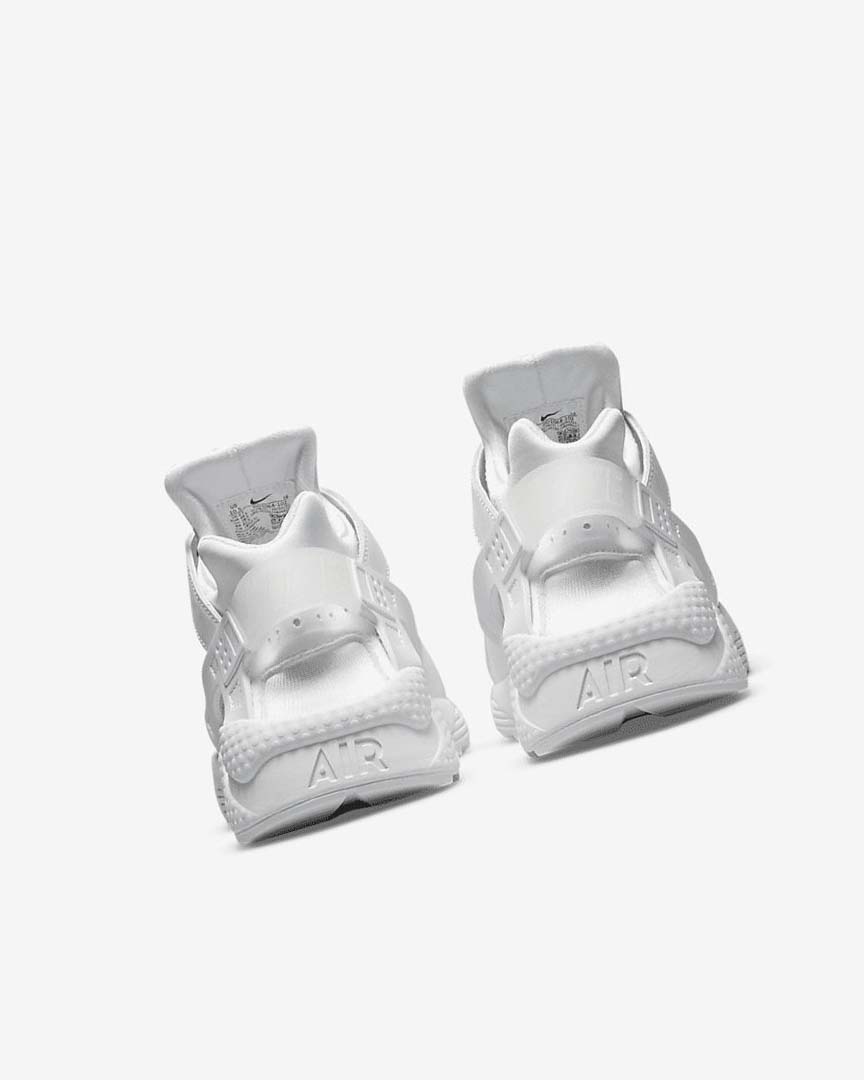 White / Platinum Nike Air Huarache Men's Sneakers | CA_2772