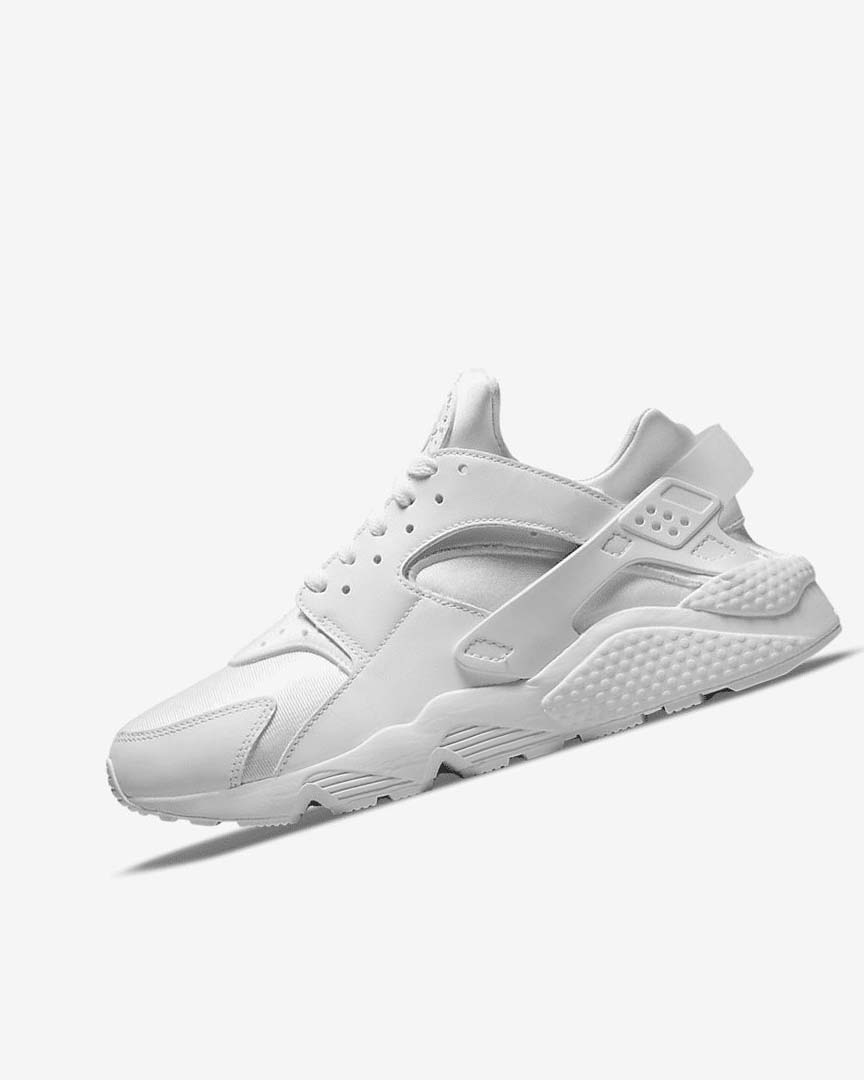 White / Platinum Nike Air Huarache Men\'s Sneakers | CA_2772