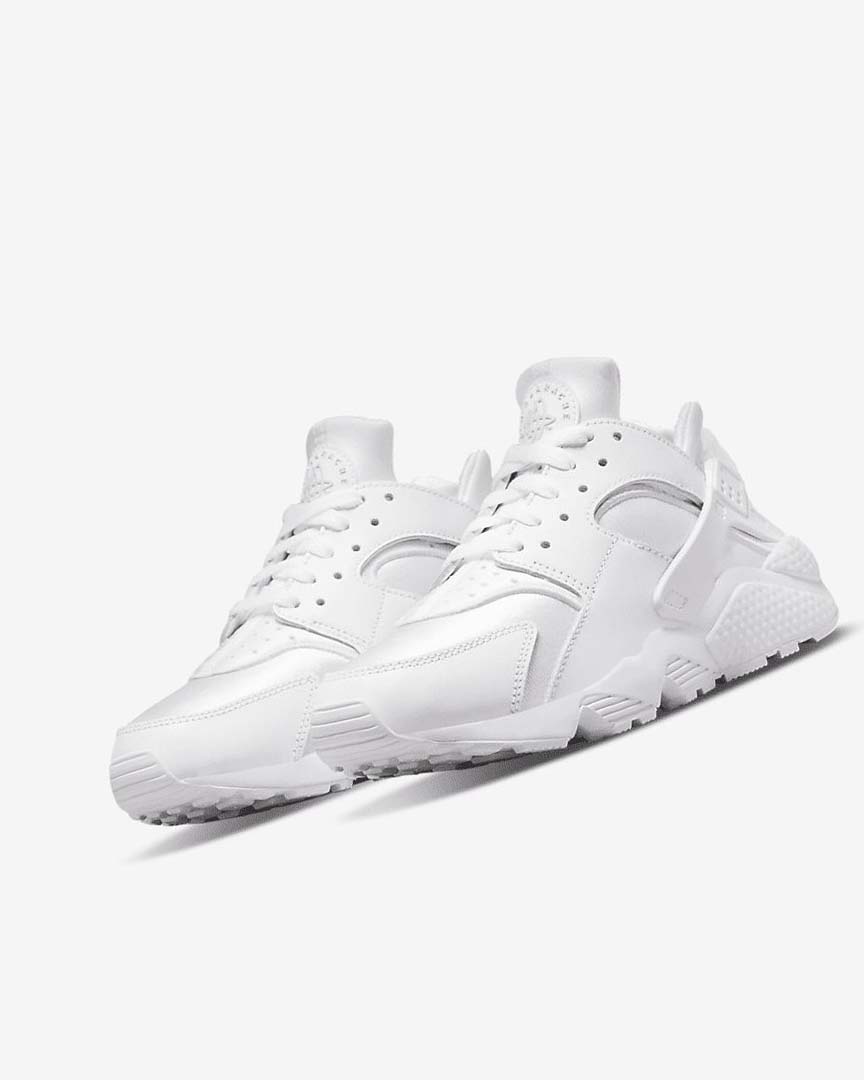 White / Platinum Nike Air Huarache Women's Sneakers | CA_3100