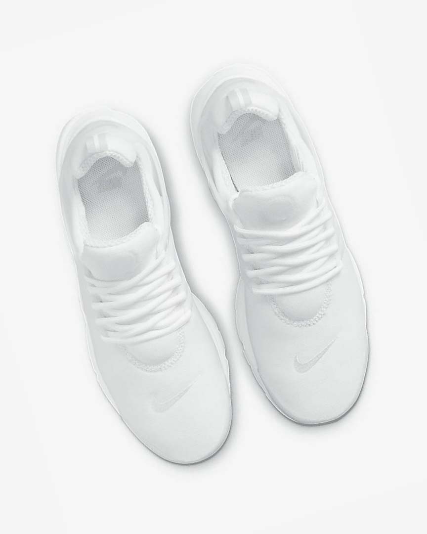 White / Platinum Nike Air Presto Men's Sneakers | CA_4498