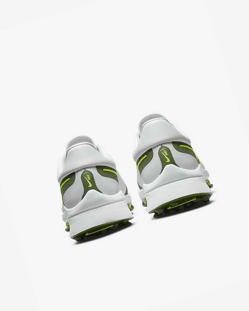 White / Platinum Nike Air Zoom Infinity Tour NEXT% Men's Golf Shoes | CA_1123