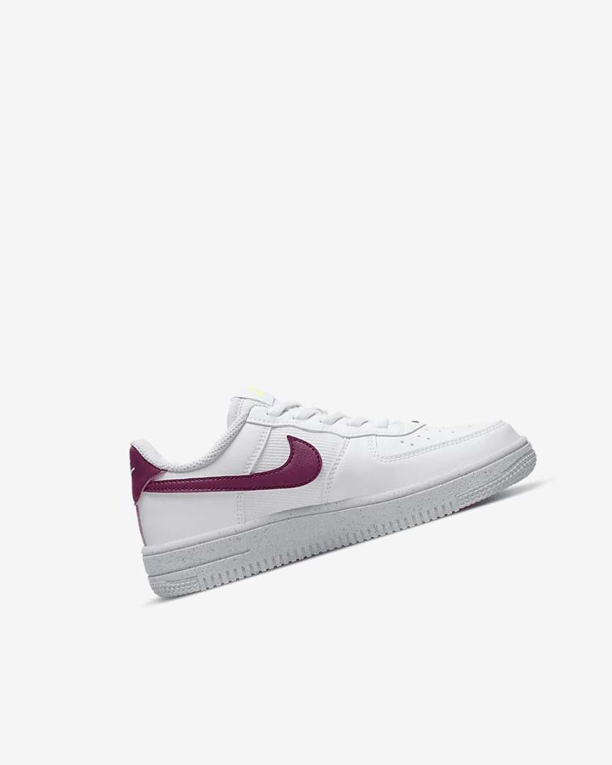 White / Platinum Nike Force 1 Next Nature Boys' Shoes | CA_3251