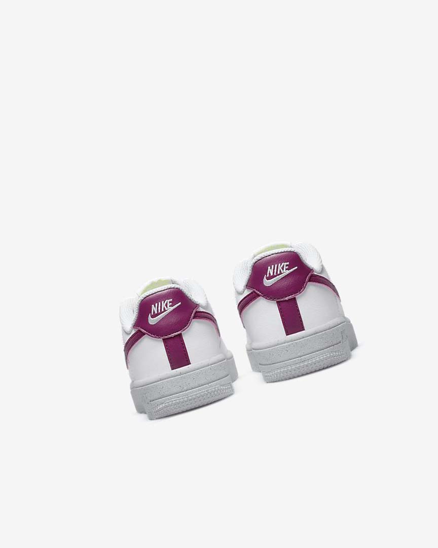 White / Platinum Nike Force 1 Next Nature Boys' Shoes | CA_3251
