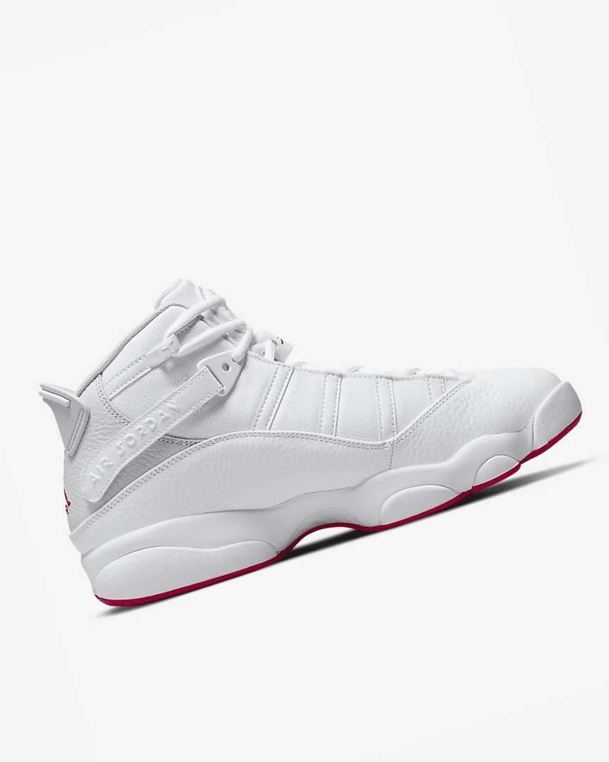 White / Platinum Nike Jordan 6 Rings Men's Basketball Shoes | CA_5167