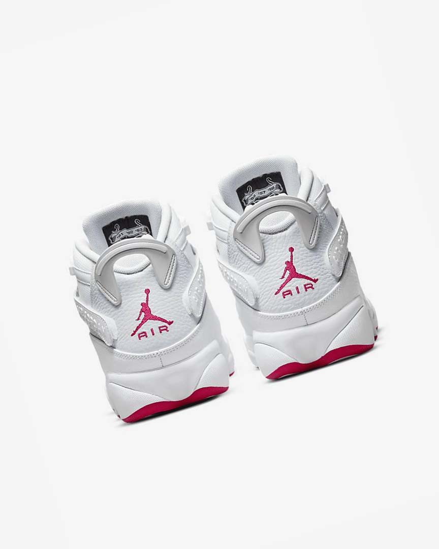 White / Platinum Nike Jordan 6 Rings Men's Basketball Shoes | CA_5167